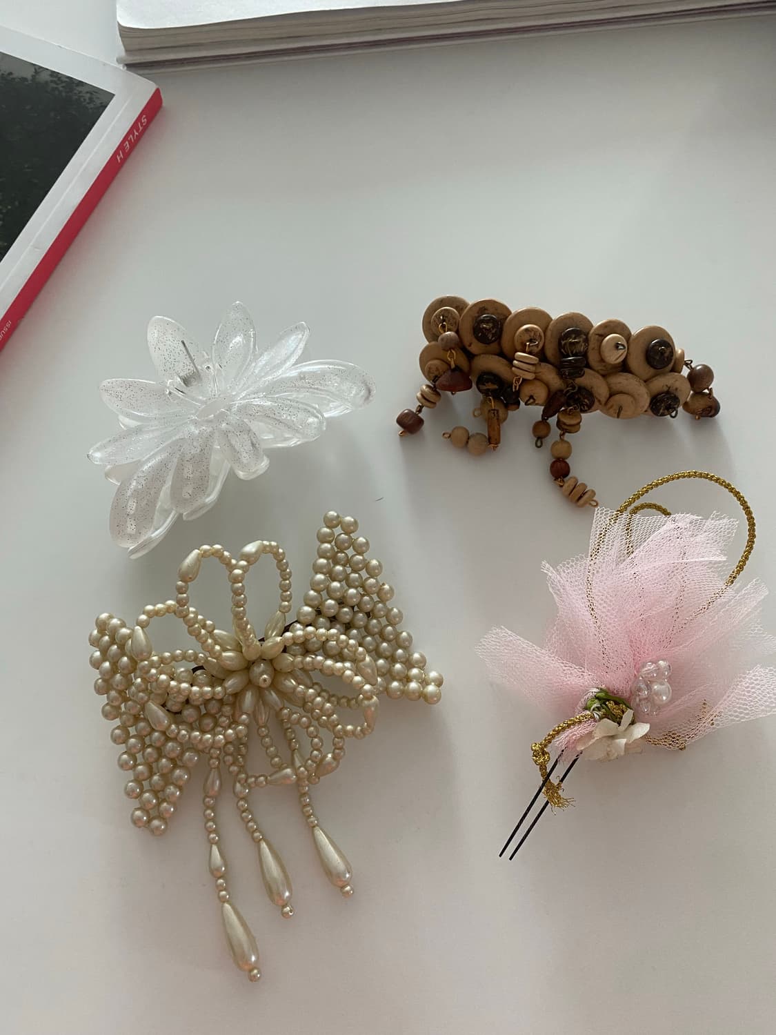 빈티지 헤어핀 집게핀 일괄 상품이미지1