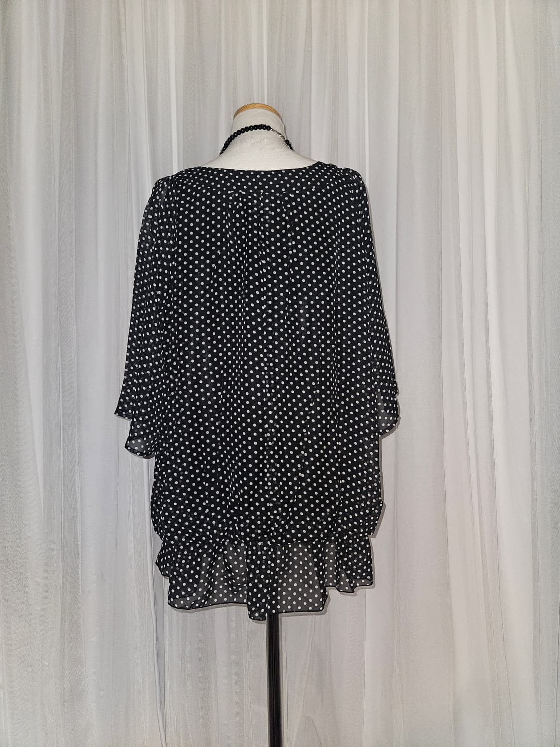 theoria 히메 공겜여주 도트 패턴 블라우스 상품이미지4