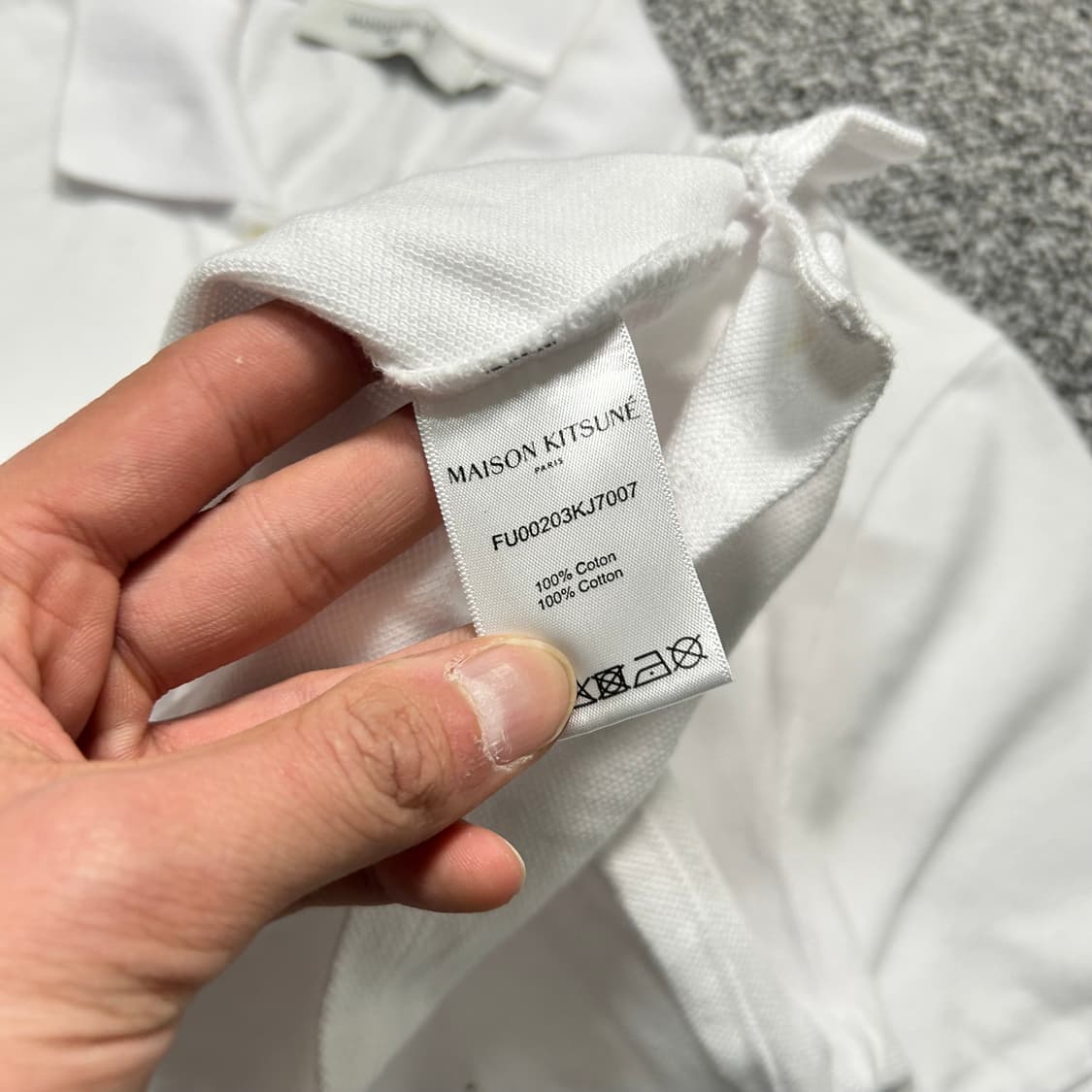 메종키츠네(Maison kitsune) 폭스헤드 패치 카라티 상품이미지5