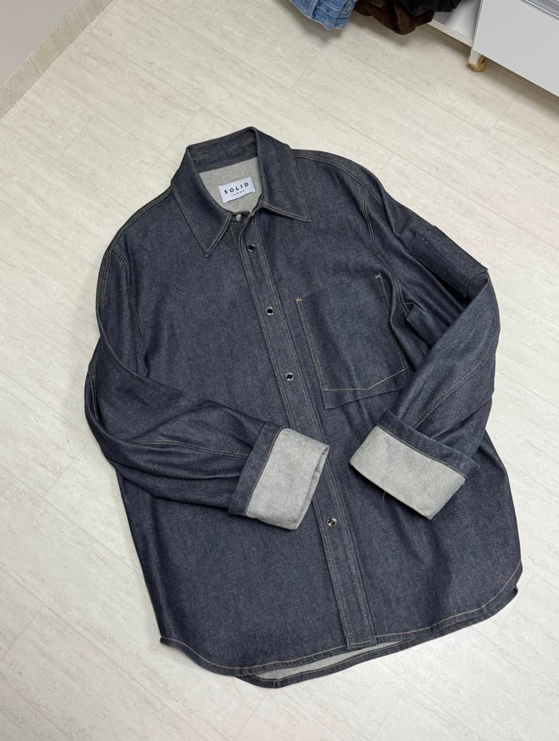 솔리드옴므 데님셔츠자켓 48 상품이미지1