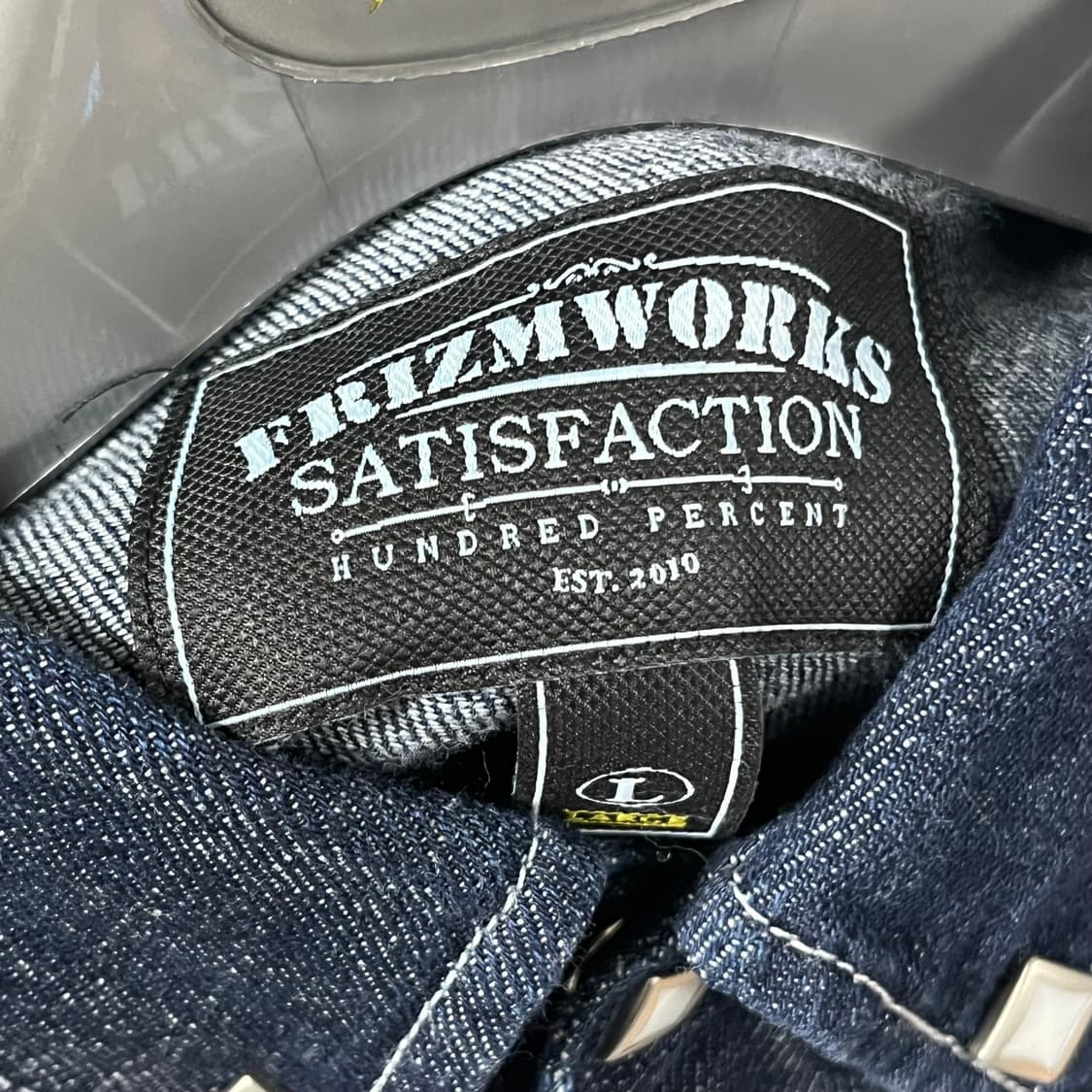 L 프리즘웍스 데님 반팔셔츠 상품이미지3