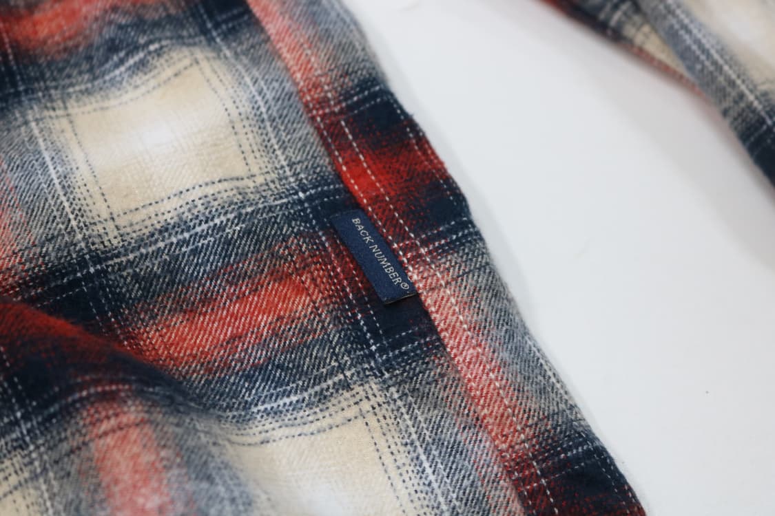 BACK NUMBER 백넘버 빈티지 웨스턴 체크 플란넬 셔츠 (M) 상품이미지7