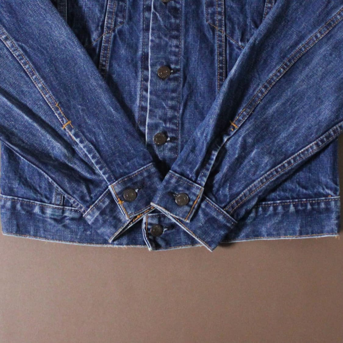 80s Levi’s 리바이스 진청 데님 트러커 자켓 L016 상품이미지4