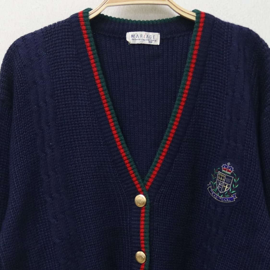 MARIAGE 프레피룩 울 혼방 니트 가디건 62256 상품이미지5