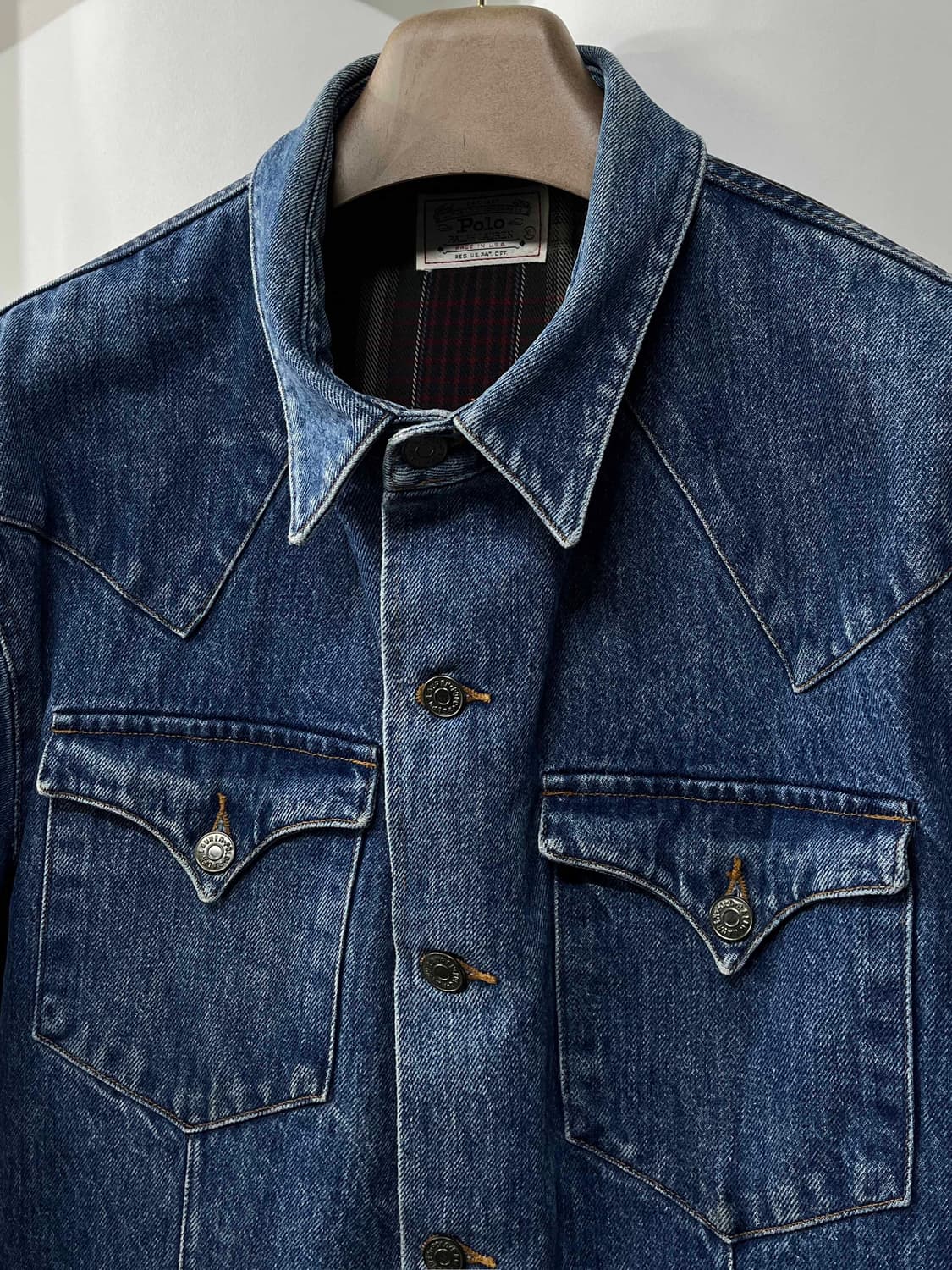 80's usa 폴로 랄프로렌 사우스 웨스턴 덩가리 데님 자켓 상품이미지5