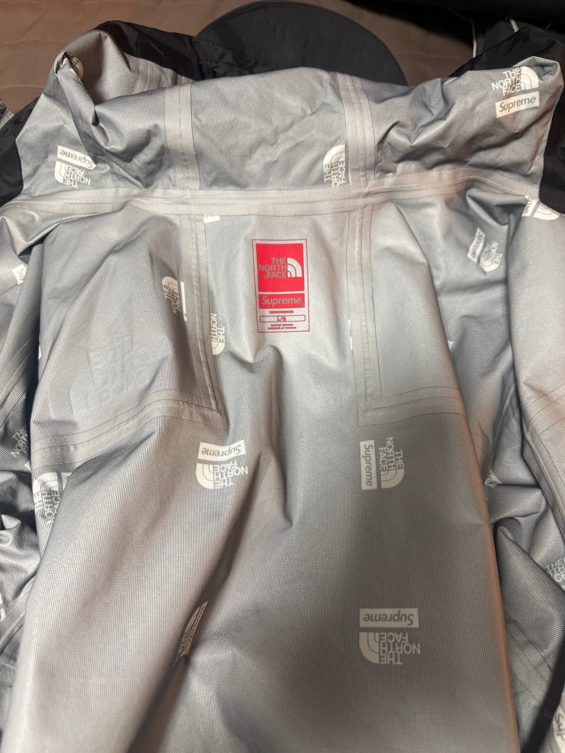 슈프림 노스페이스 21SS 테이프심 자켓 블랙 L 상품이미지2