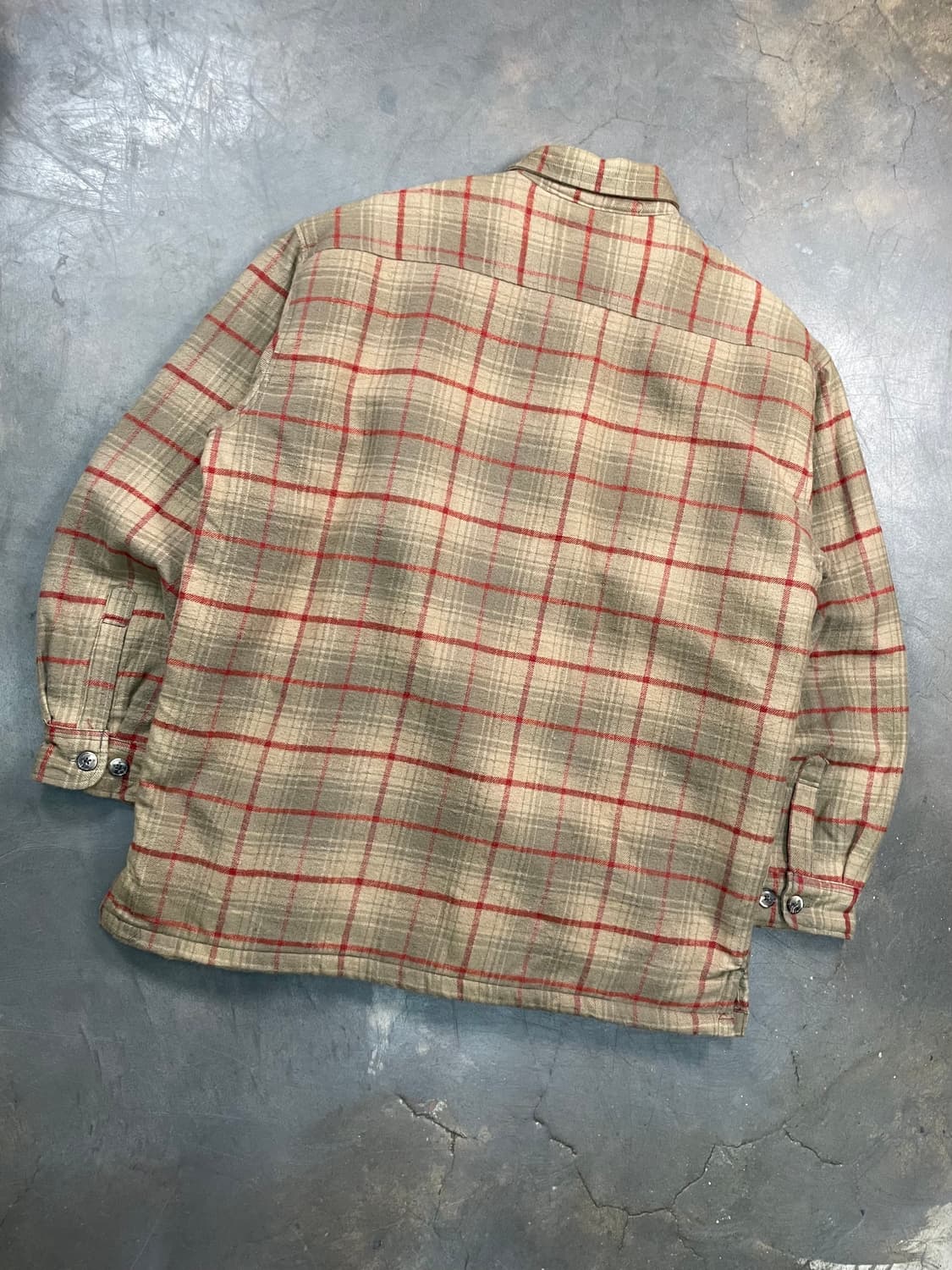 빈티지 체크 플란넬 셔츠 자켓 상품이미지5