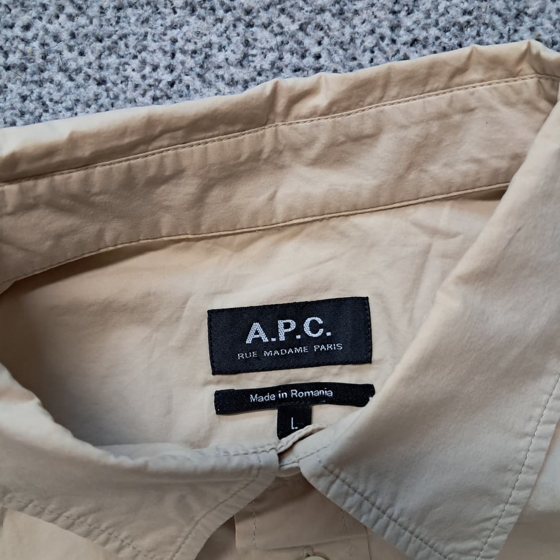 apc 베이지 남방 상품이미지2