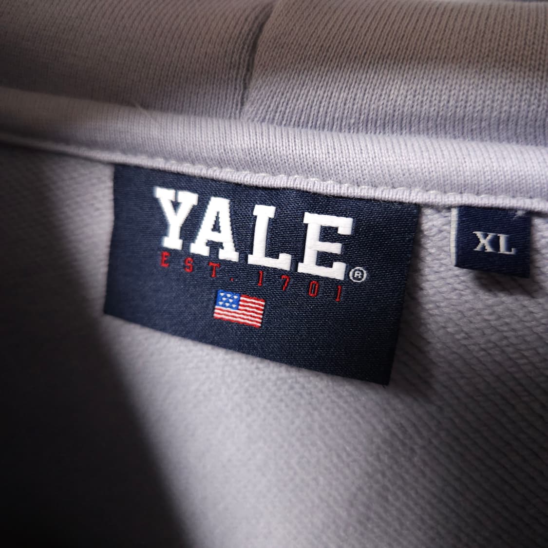 XL ) 예일 YALE 로고 후드티 퍼플 상품이미지3