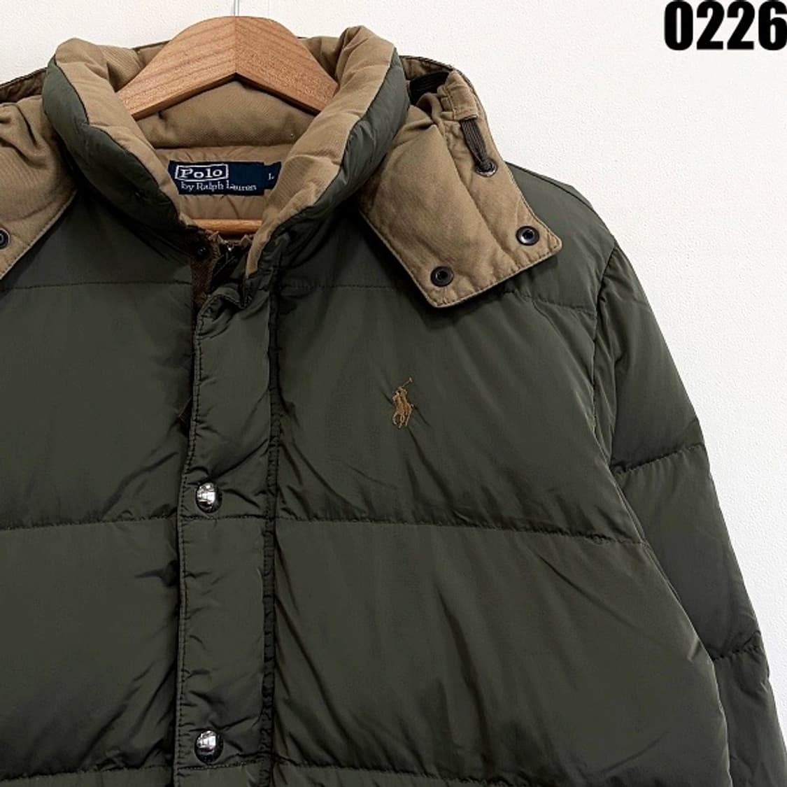 폴로 랄프로렌 후드 구스다운 패딩 자켓 L 0226  상품이미지3