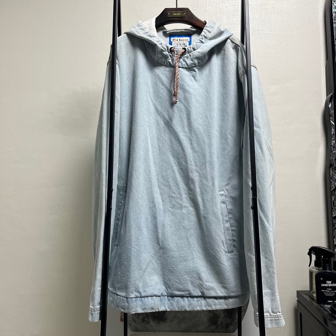정품 50) 아크네 슈트디오 블라 콘스트 연청 데님 후드 상품이미지1