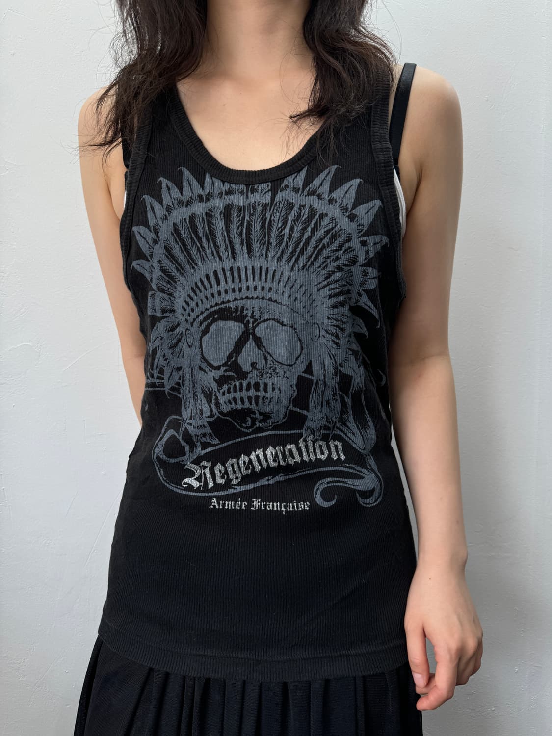 skull sleevelss 상품이미지1