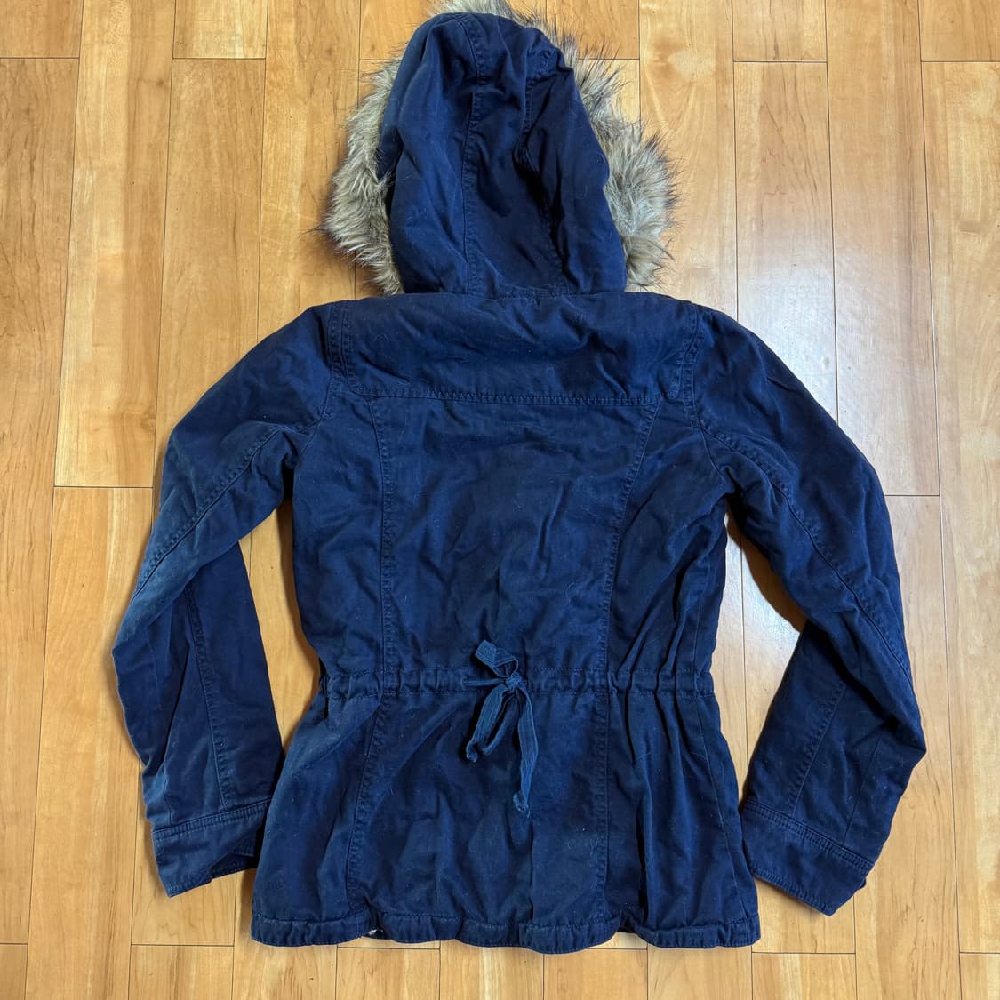 아베크롬비 여성 토글 양털 숏코트 네이비 M 상품이미지5