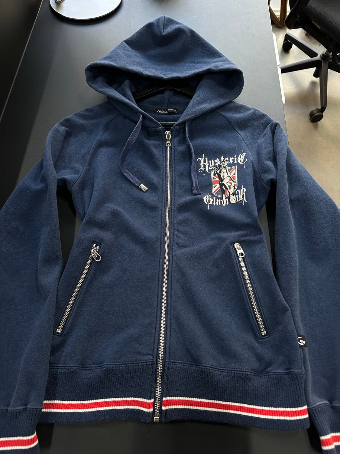 히스테릭글래머 아카이브 히스걸 성조기 후드집업 상품이미지6