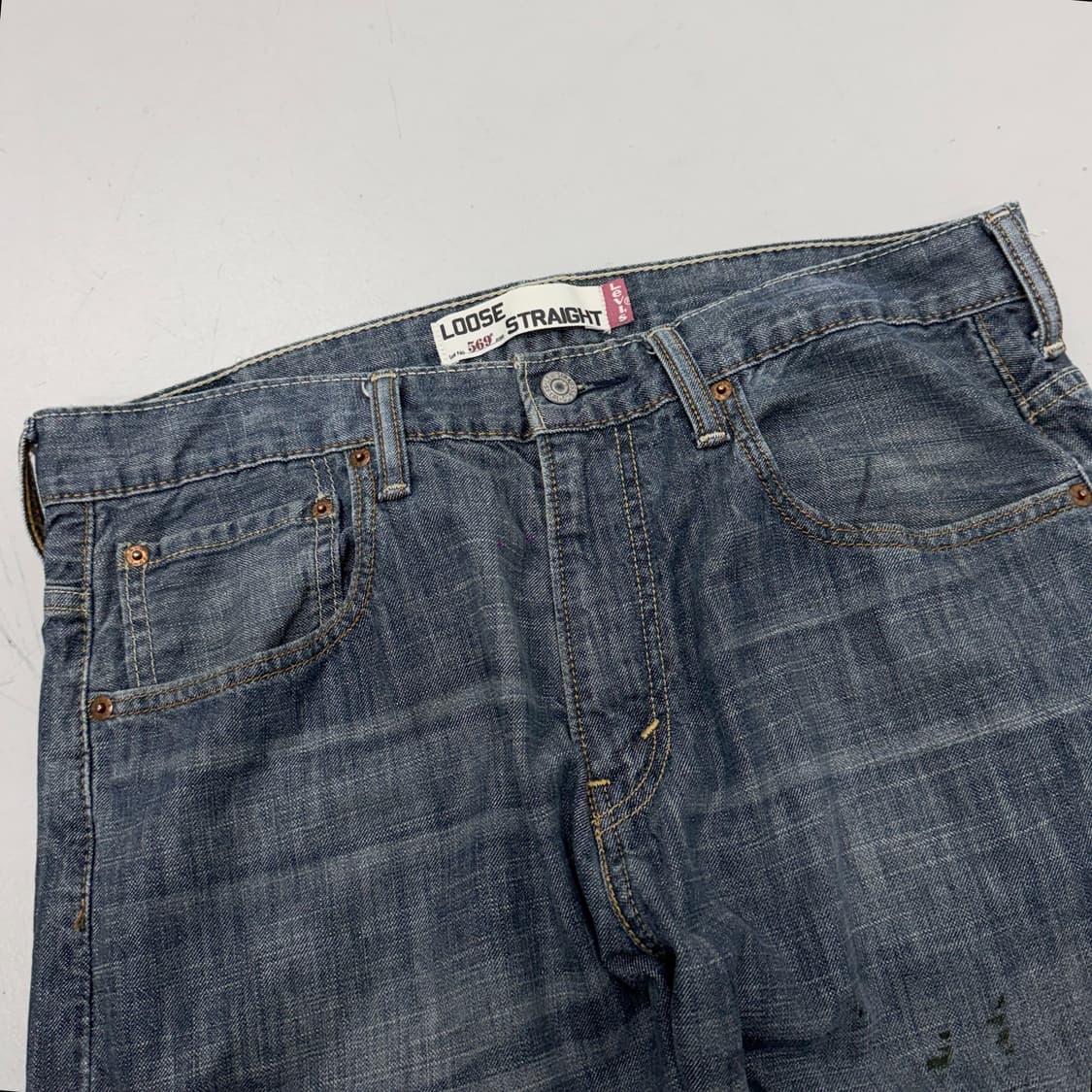리바이스 569 새깅 워싱 와이드 스케이터 데님팬츠 상품이미지4