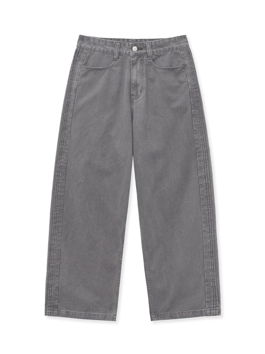 (새상품) 노운 - [25S/S] wide pintuck denim pa 상품이미지2