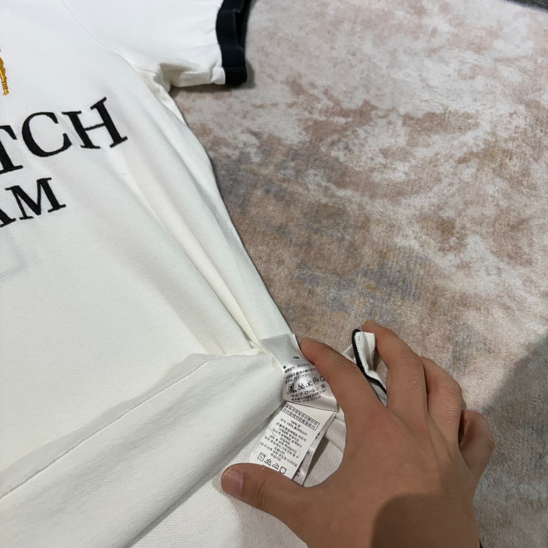 폴로 랄프로랜 블랙워치 폴로 팀 카라티셔츠 상품이미지5