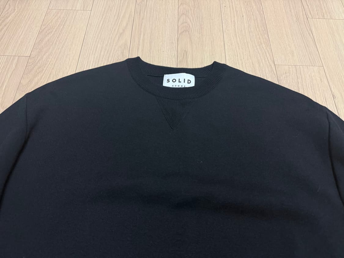 솔리드옴므(Solid Homme) 맨투맨 니트 46 블랙 상품이미지1