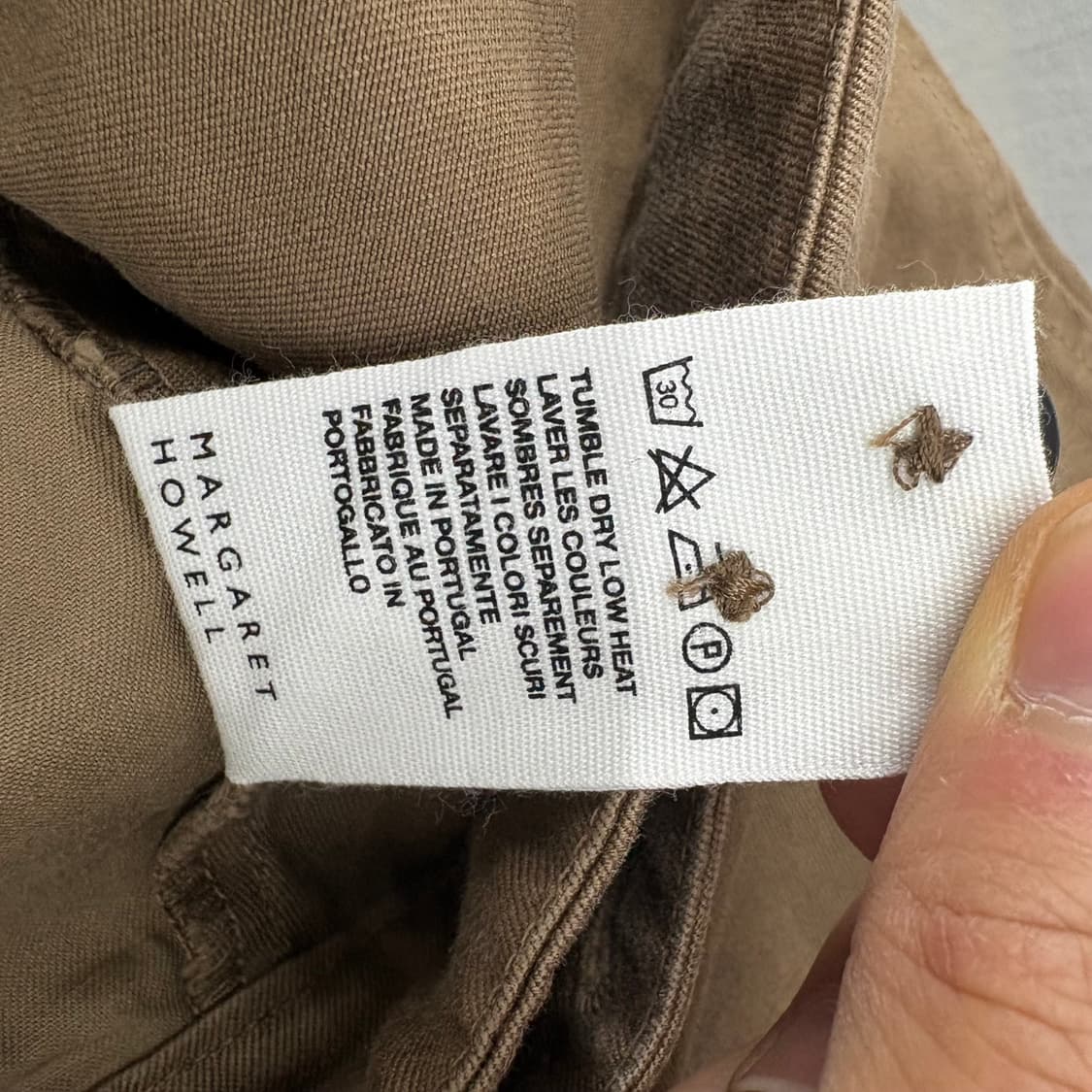 마가렛호웰 브라운 와이드 플리츠 팬츠 32 상품이미지8