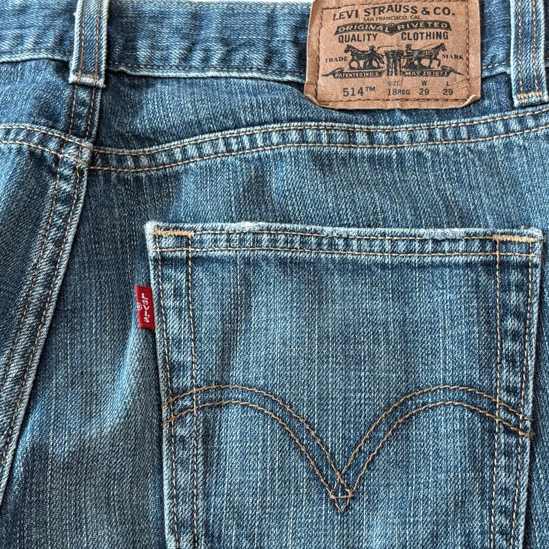 일본 리바이스 514 한정 슬림 스트레이트 데님 팬츠  상품이미지5