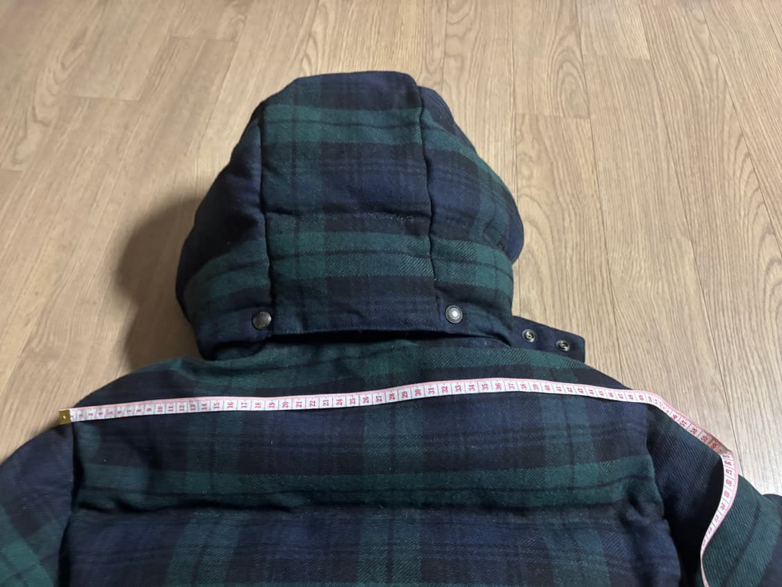 폴로 블랙와치 타탄체크 울 롱패딩코트 남여공용 상품이미지7