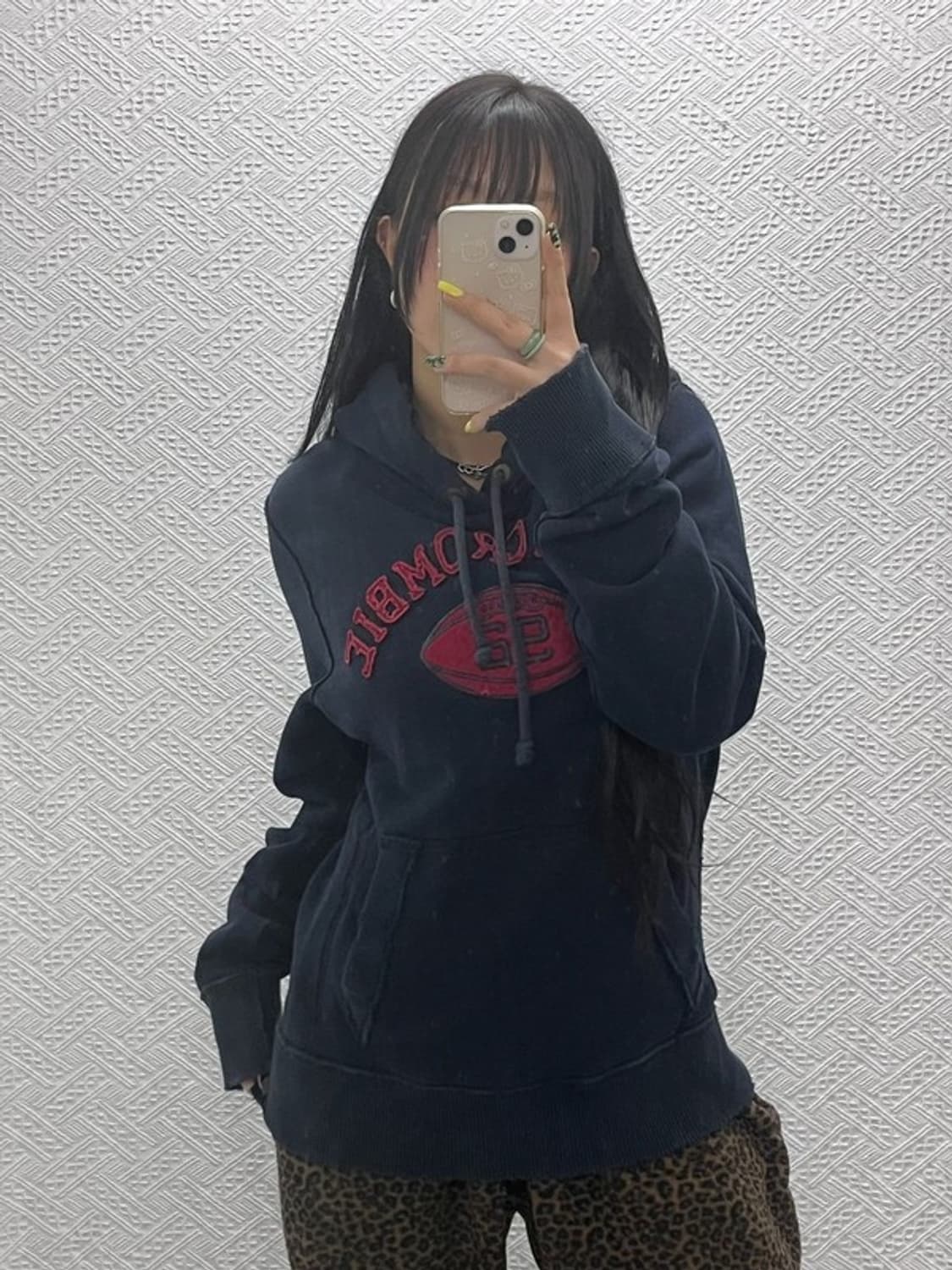 아베크롬비 레트로 올드빈티지 빅로고 기모 후드티 L C07587 상품이미지1