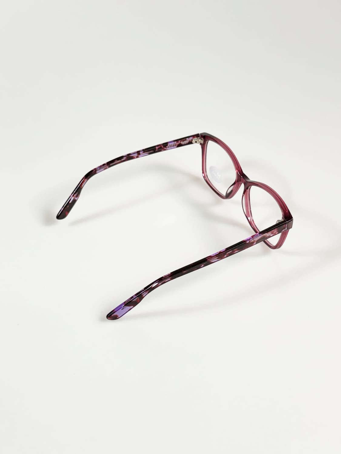 미국제 M AMERICA 버건디 마블 뿔테 스퀘어 빈티지 안경 상품이미지4