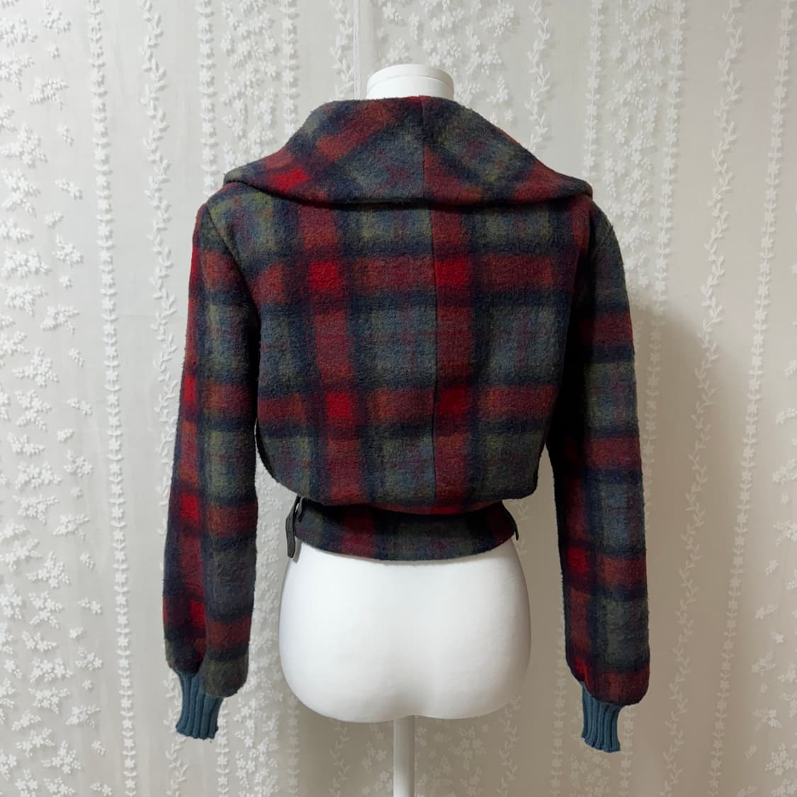 비비안웨스트우드 앵글로매니아 타탄 체크 자켓 라나울 40 상품이미지10