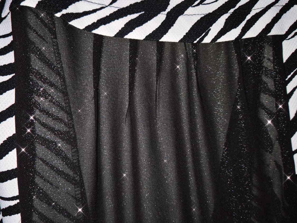 Vintage 01 Zebra glitter Chiffon Vest 상품이미지2