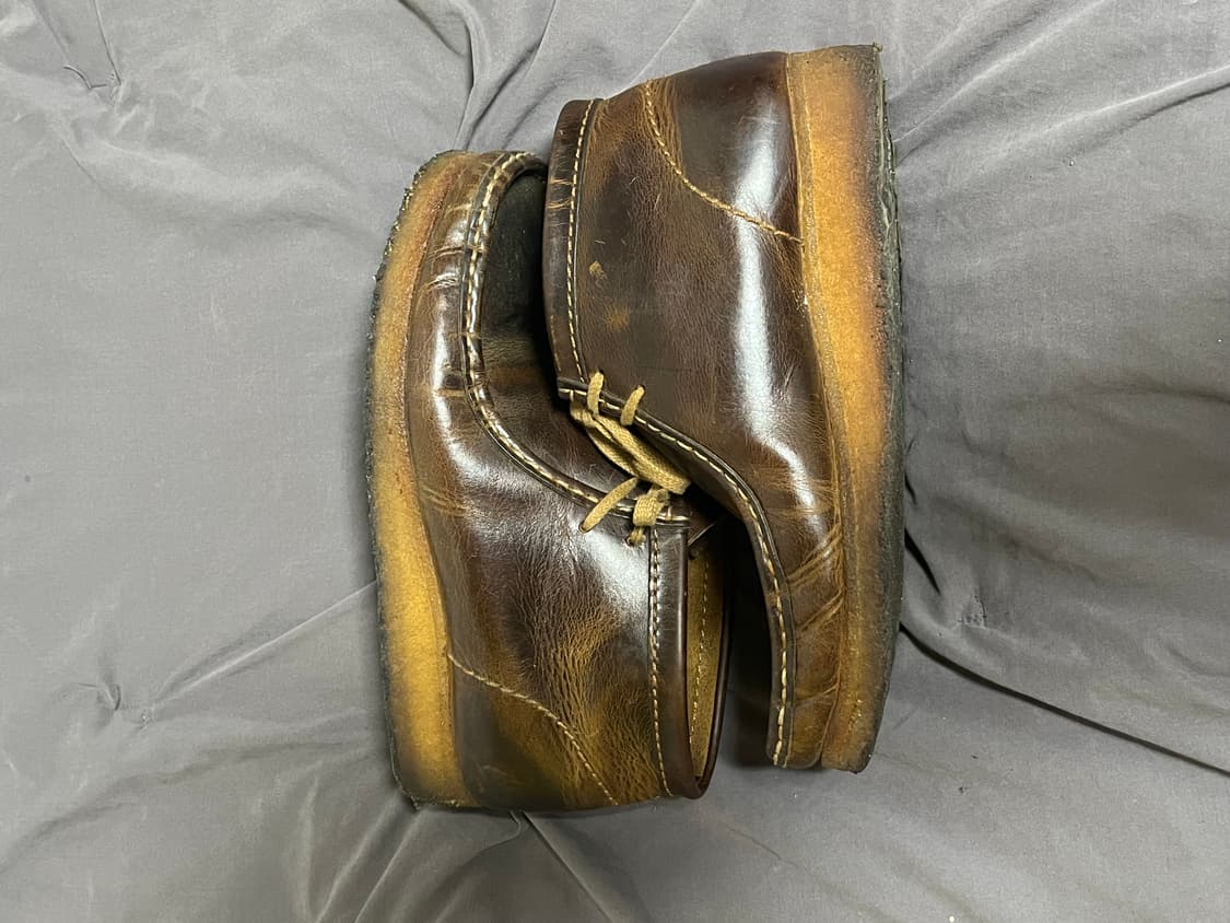 Clarks Wallabee brown leather boots 상품이미지5