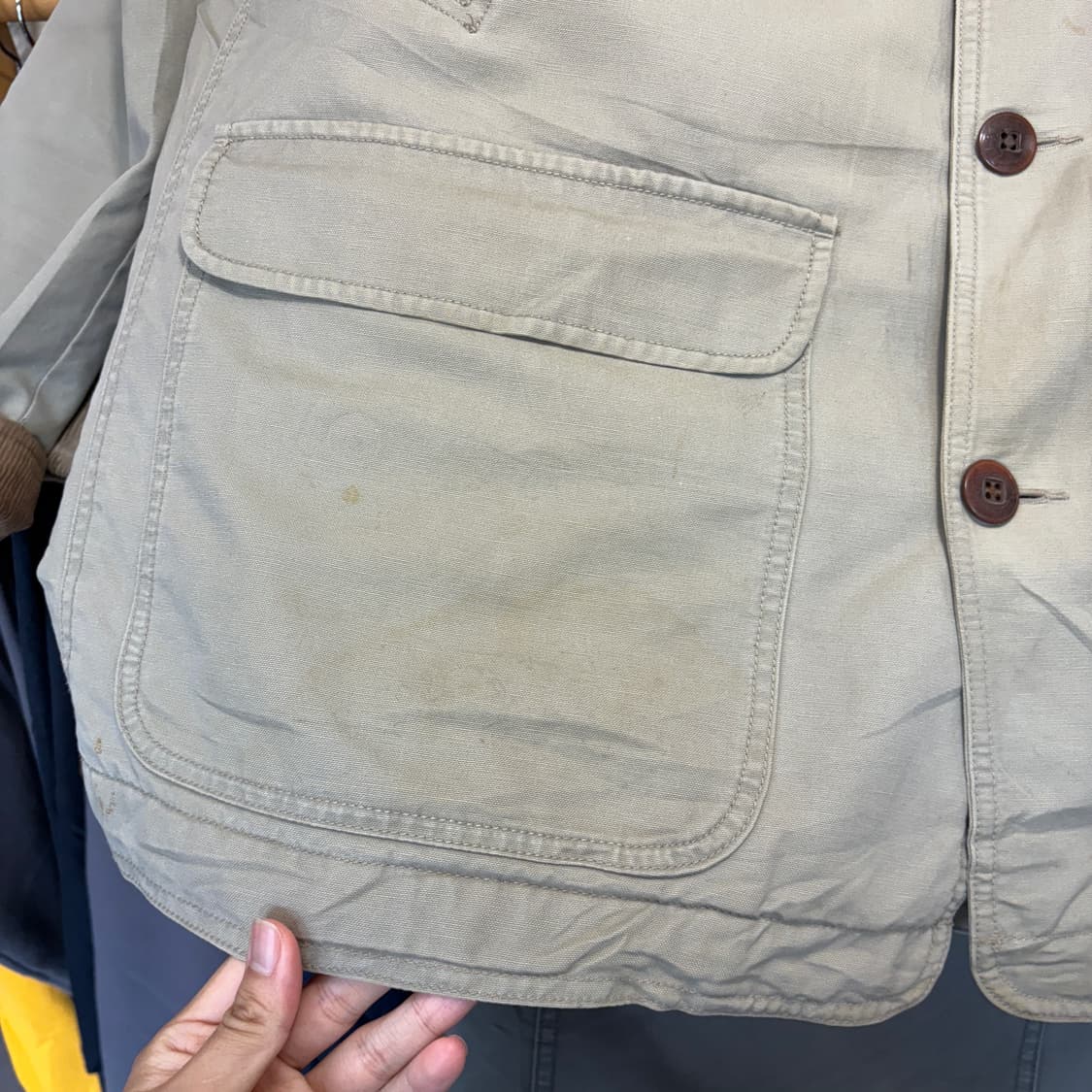 L.L.bean 정품 엘엘빈 다크 아이보리 헌팅 자켓 상품이미지9