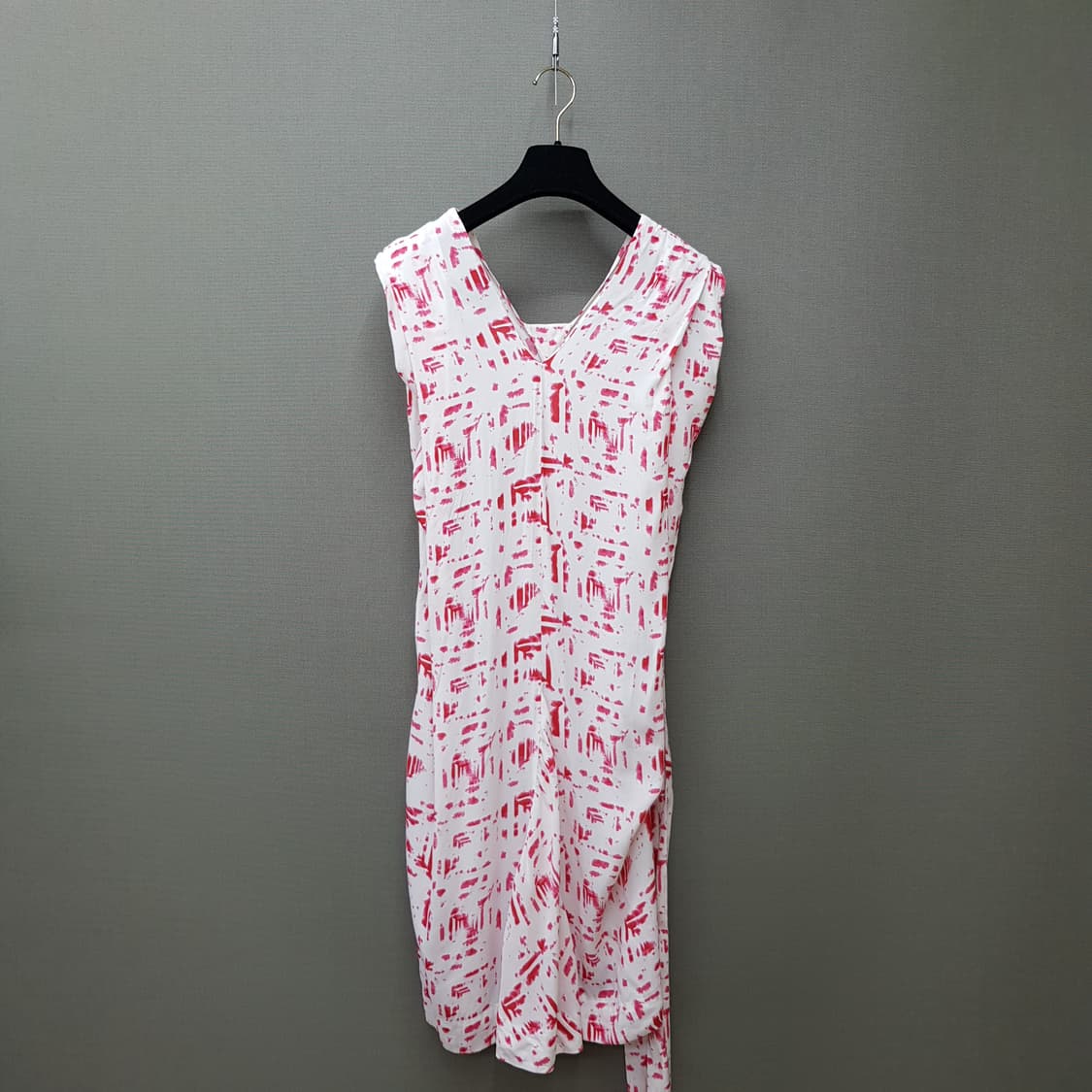 비비안웨스트우드 핑크 브러쉬 패턴 랩 원피스 38사이즈 상품이미지2