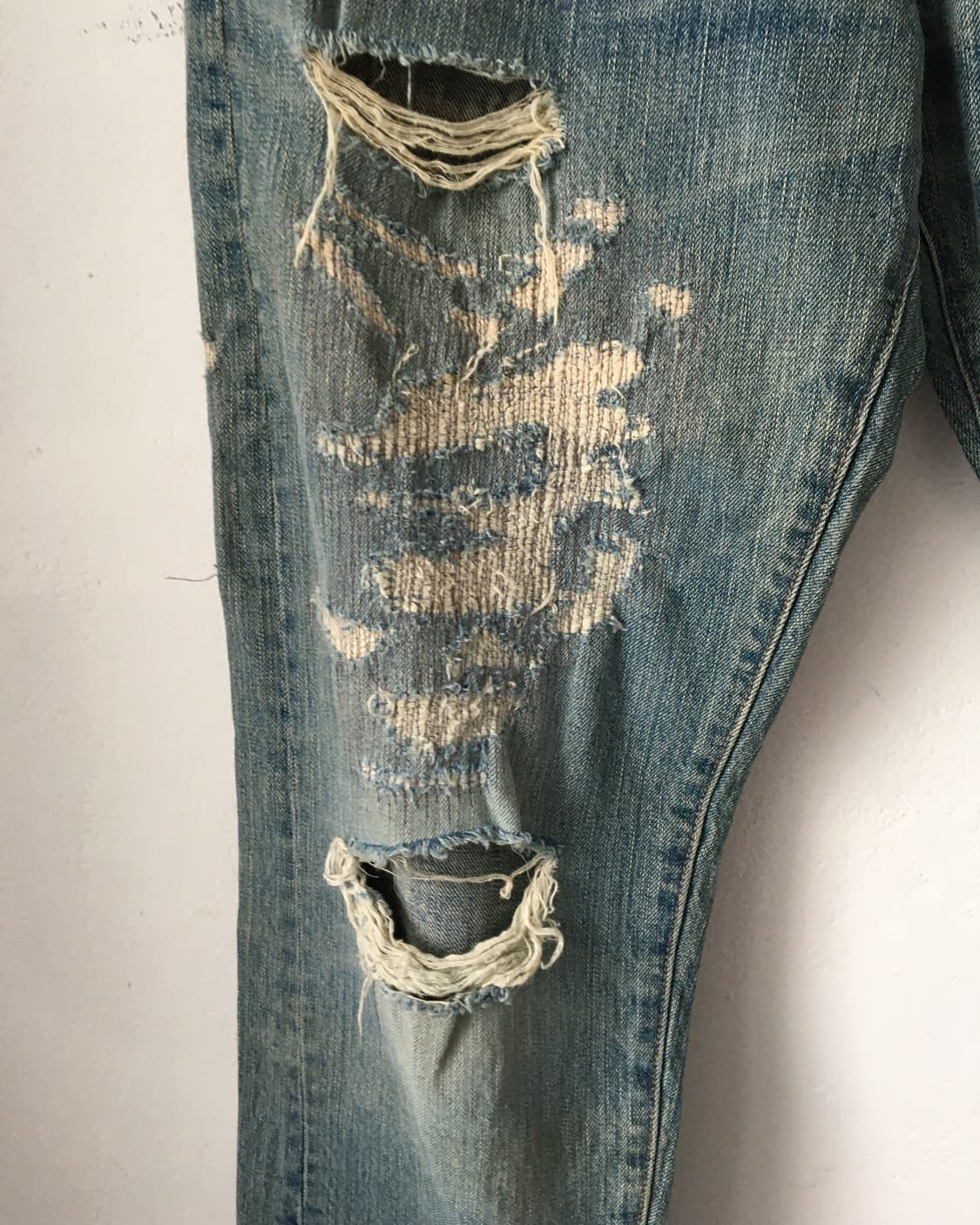 Damage point denim pants 상품이미지3