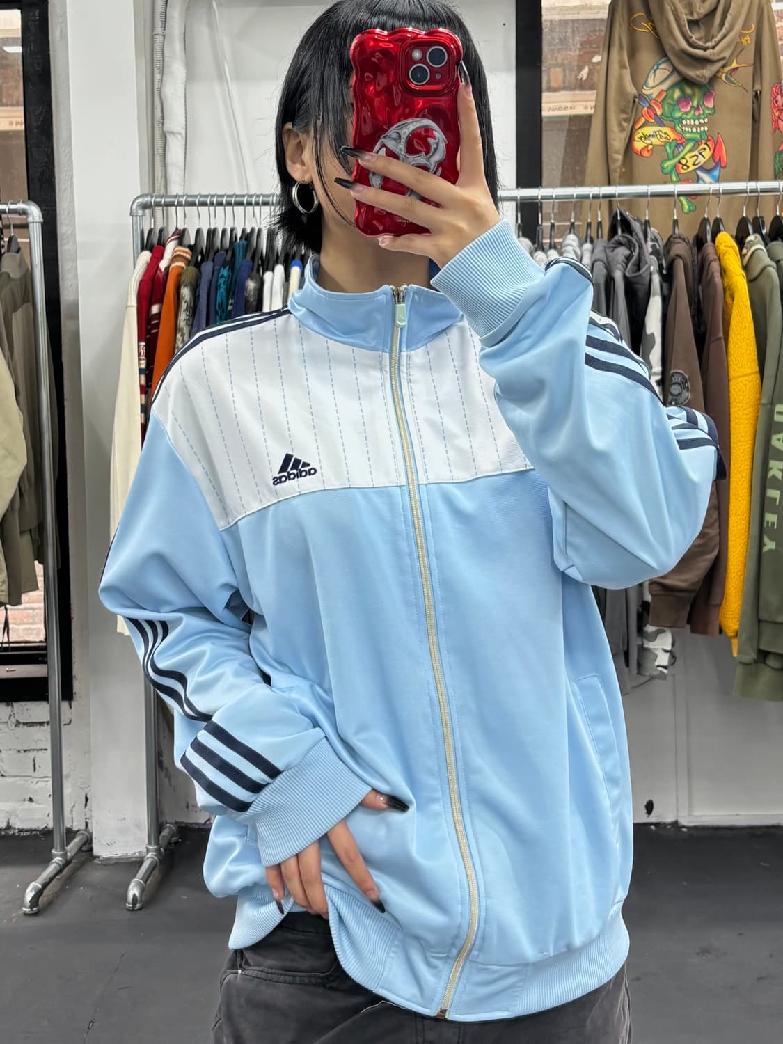 아디다스 스카이블루 트랙 자켓  상품이미지5