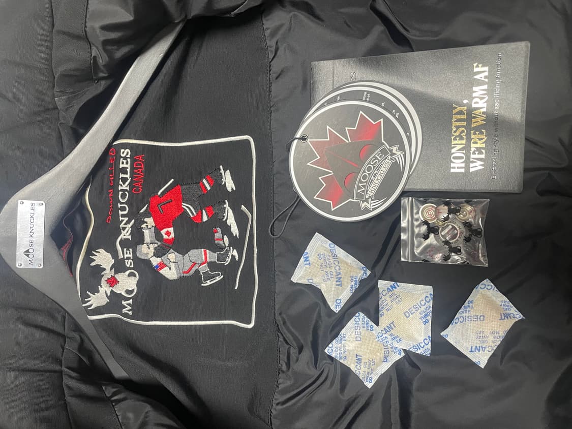 파워정품) 신형 21fw무스너클 쓰리쿼터 남성 블랙 패딩 M 상품이미지9