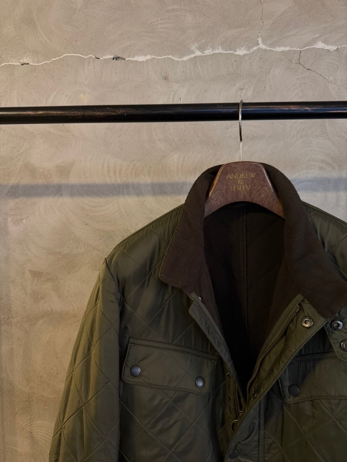 바버 퀼팅자켓 남성100 상품이미지3