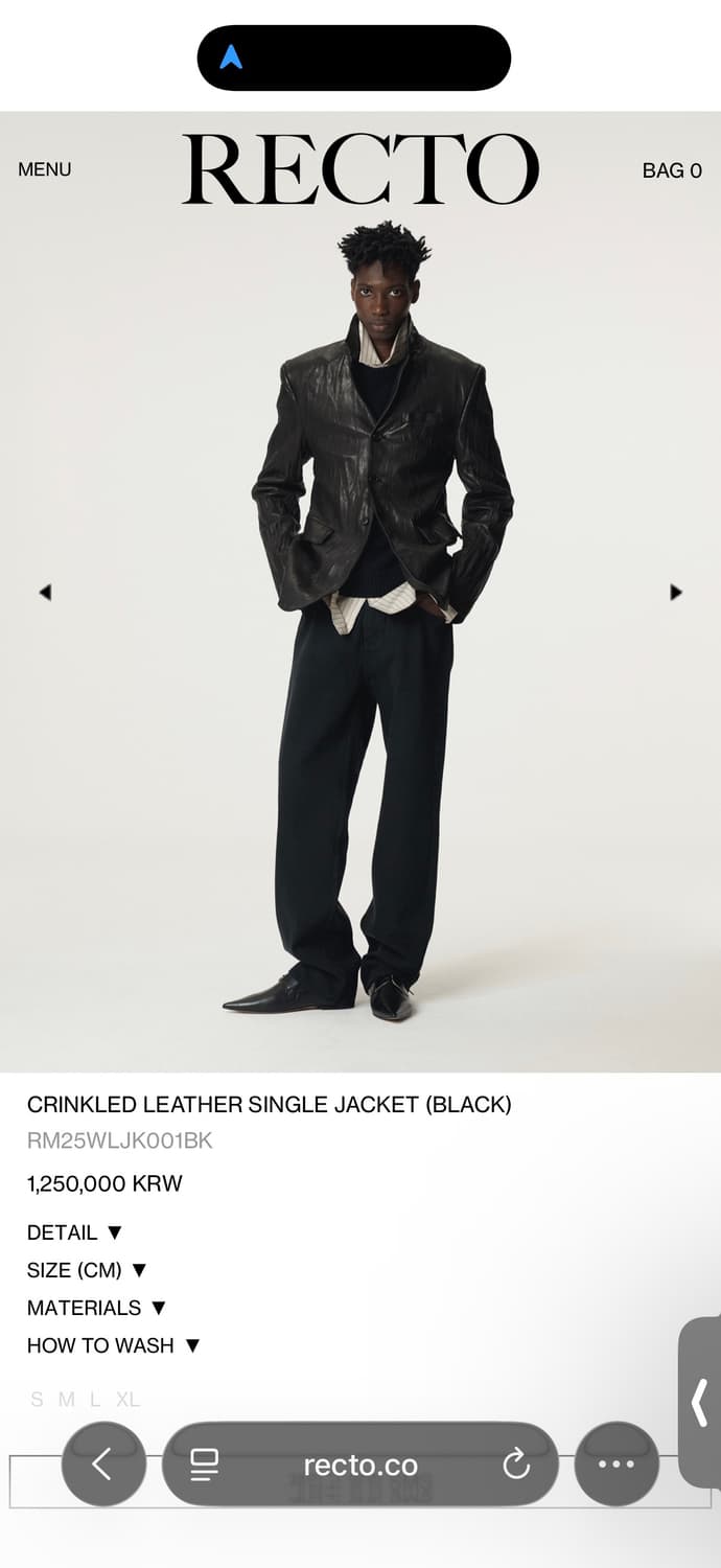 렉토 크링클블레이져 L사이즈 상품이미지3