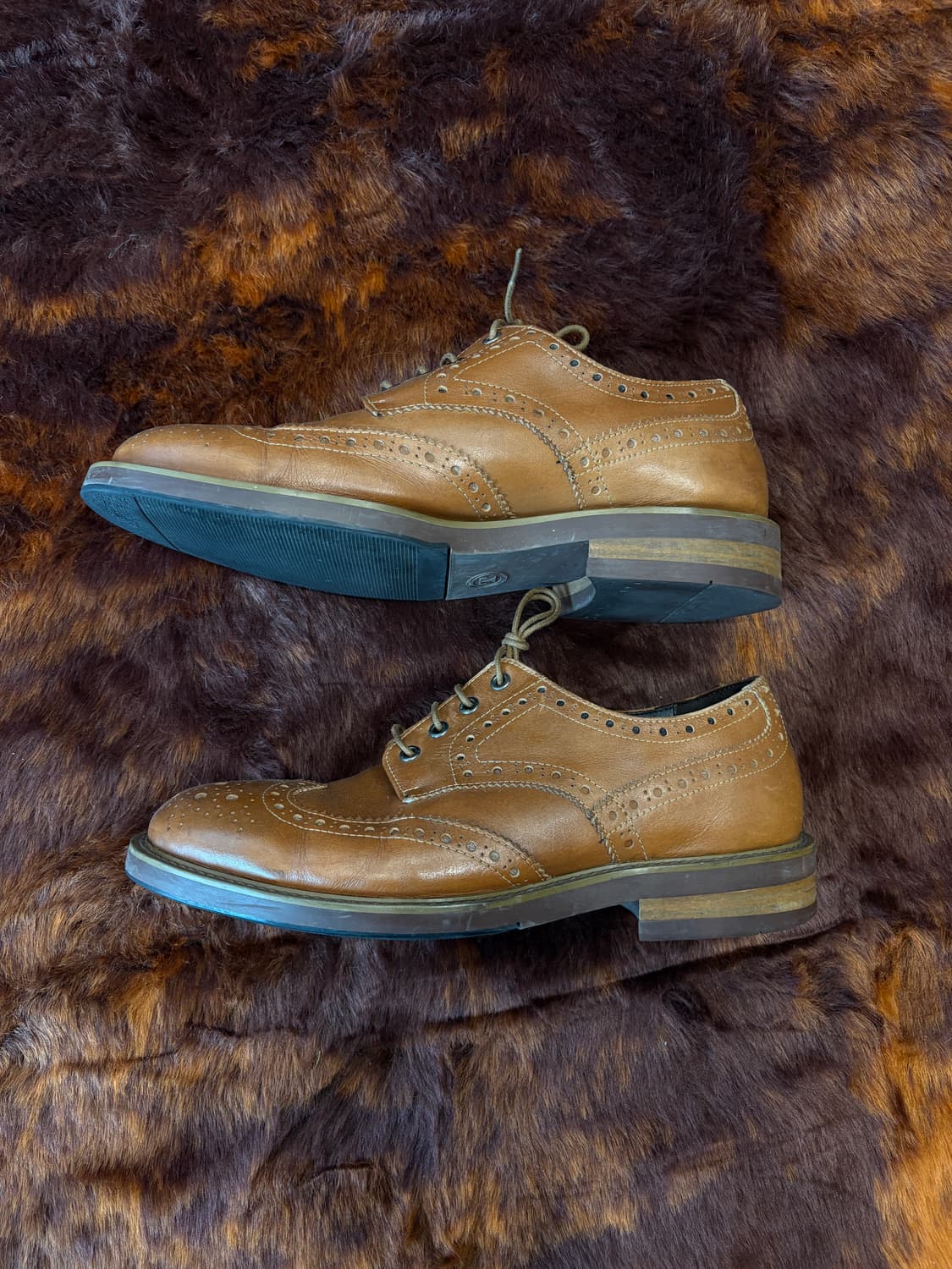 Vintage 브라운 윙팁 상품이미지2