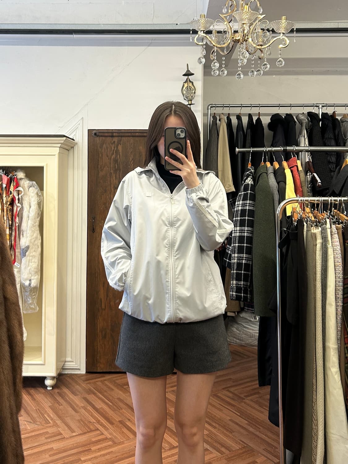 꾸레쥬 정품 소라그레이 바람막이 상품이미지9