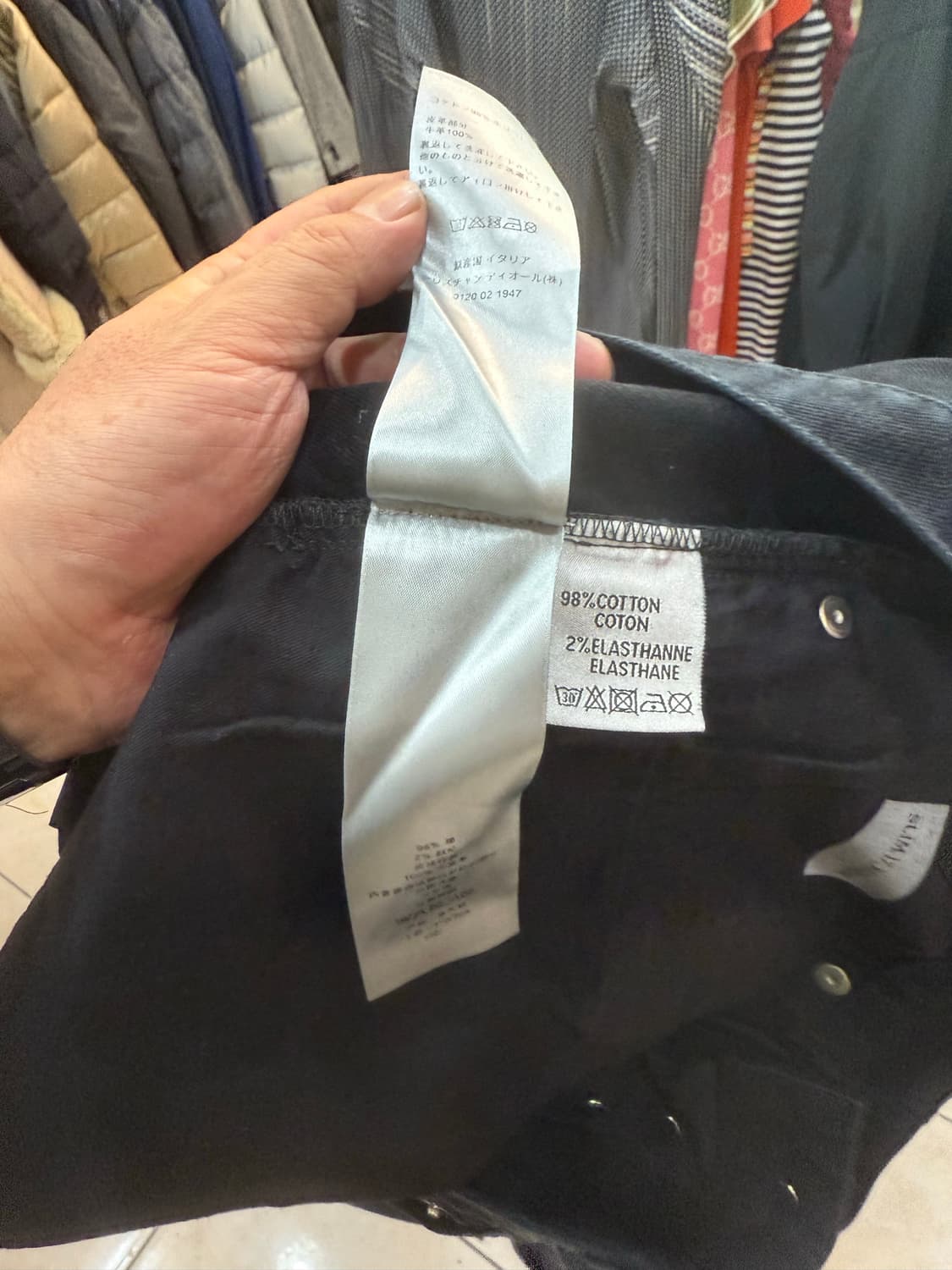 30-31 정품 디올옴므 슬림 블랙진 팝니다 상품이미지6