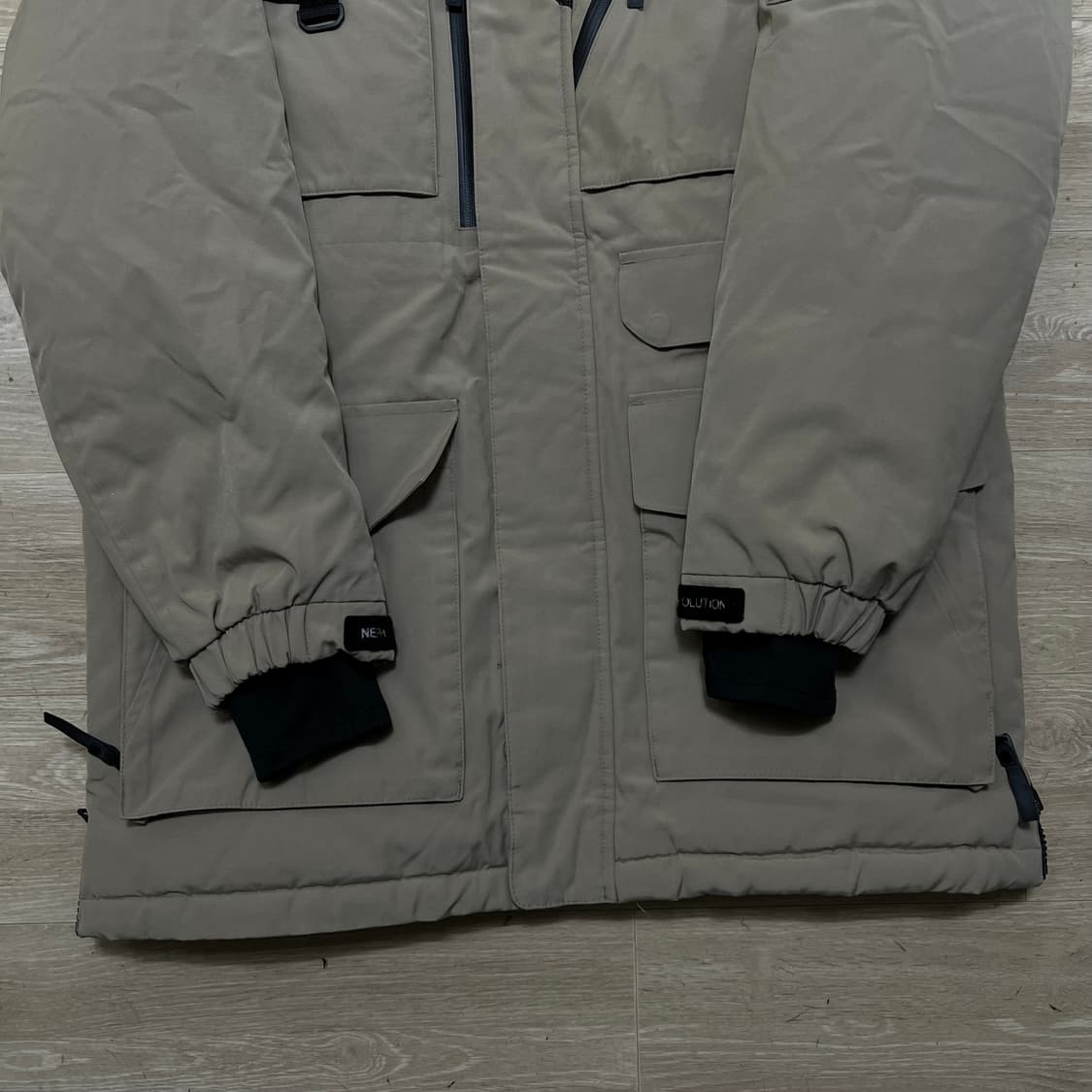 네파 익스플로러 대장급 구스다운 와펜 헤비 패딩 [베이지] XL/105 상품이미지3