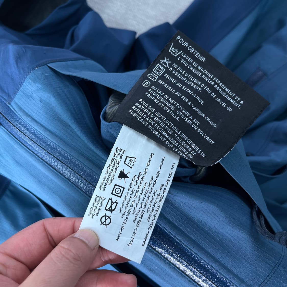 105 아크테릭스 고어텍스 블루 바람막이 자켓 상품이미지10