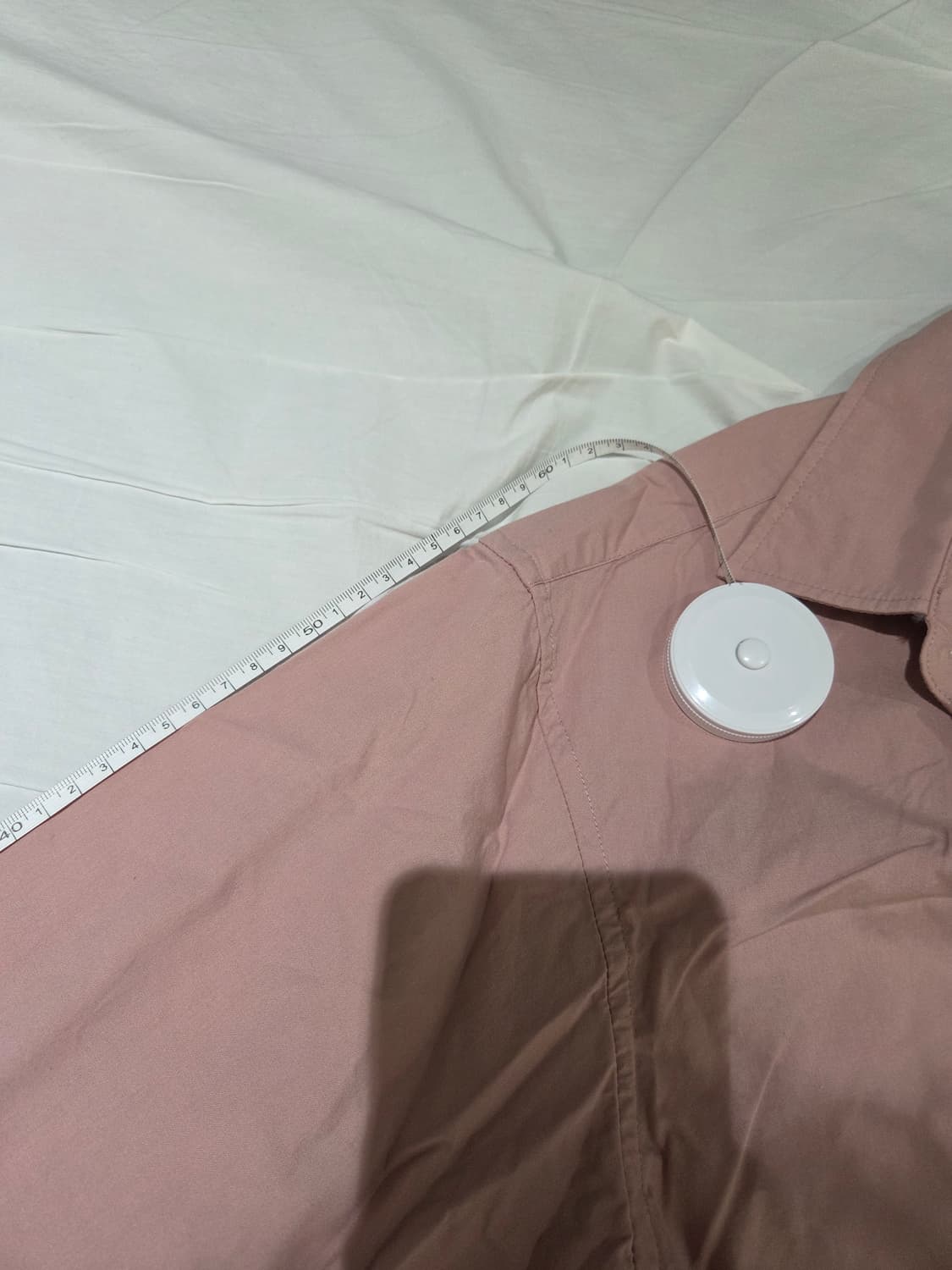 탑텐 남성 코튼 포플린 루즈핏 긴팔 셔츠 핑크 상품이미지5