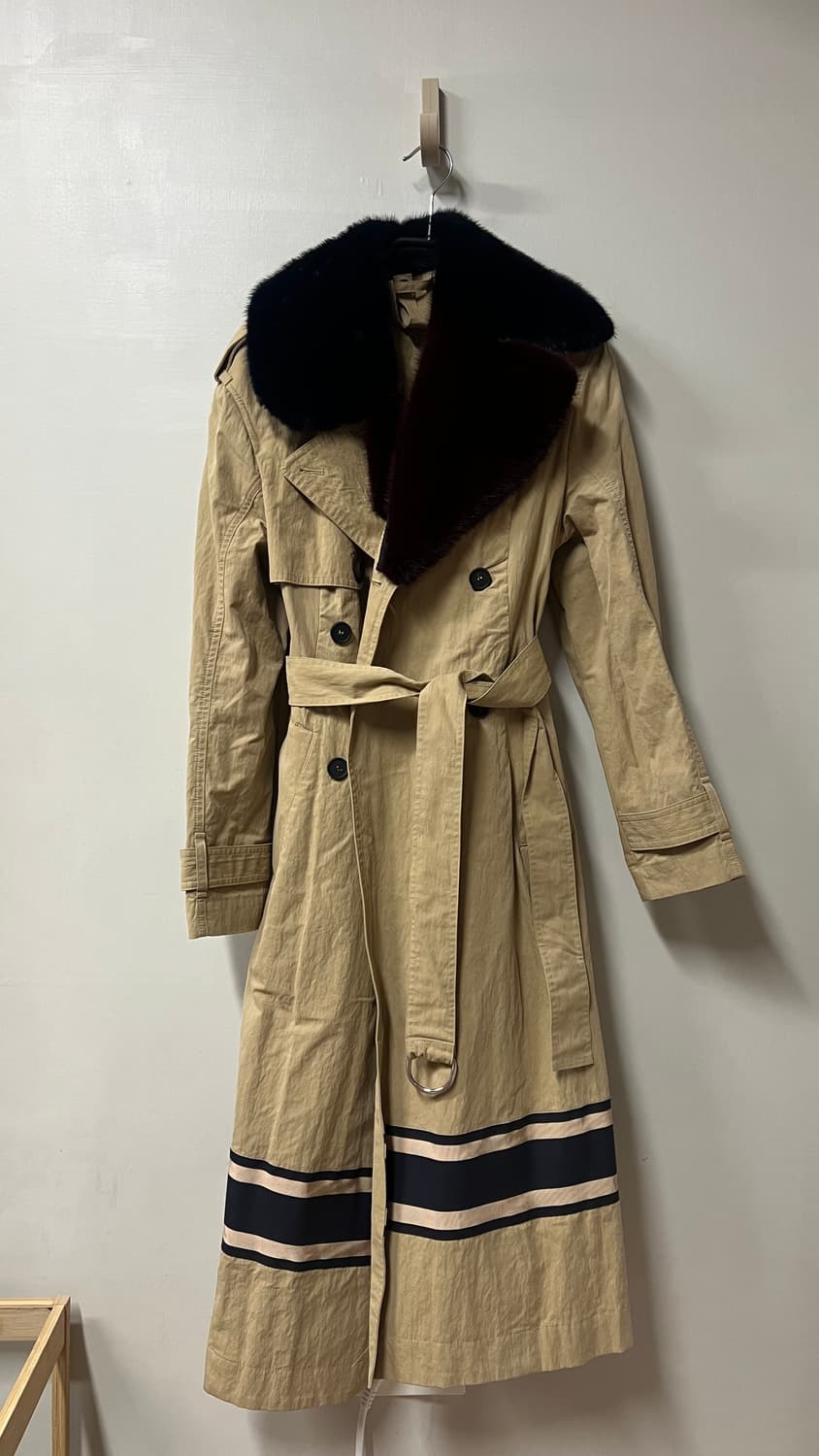 GIOVANNI 밍크카라 트렌치코트 상품이미지7