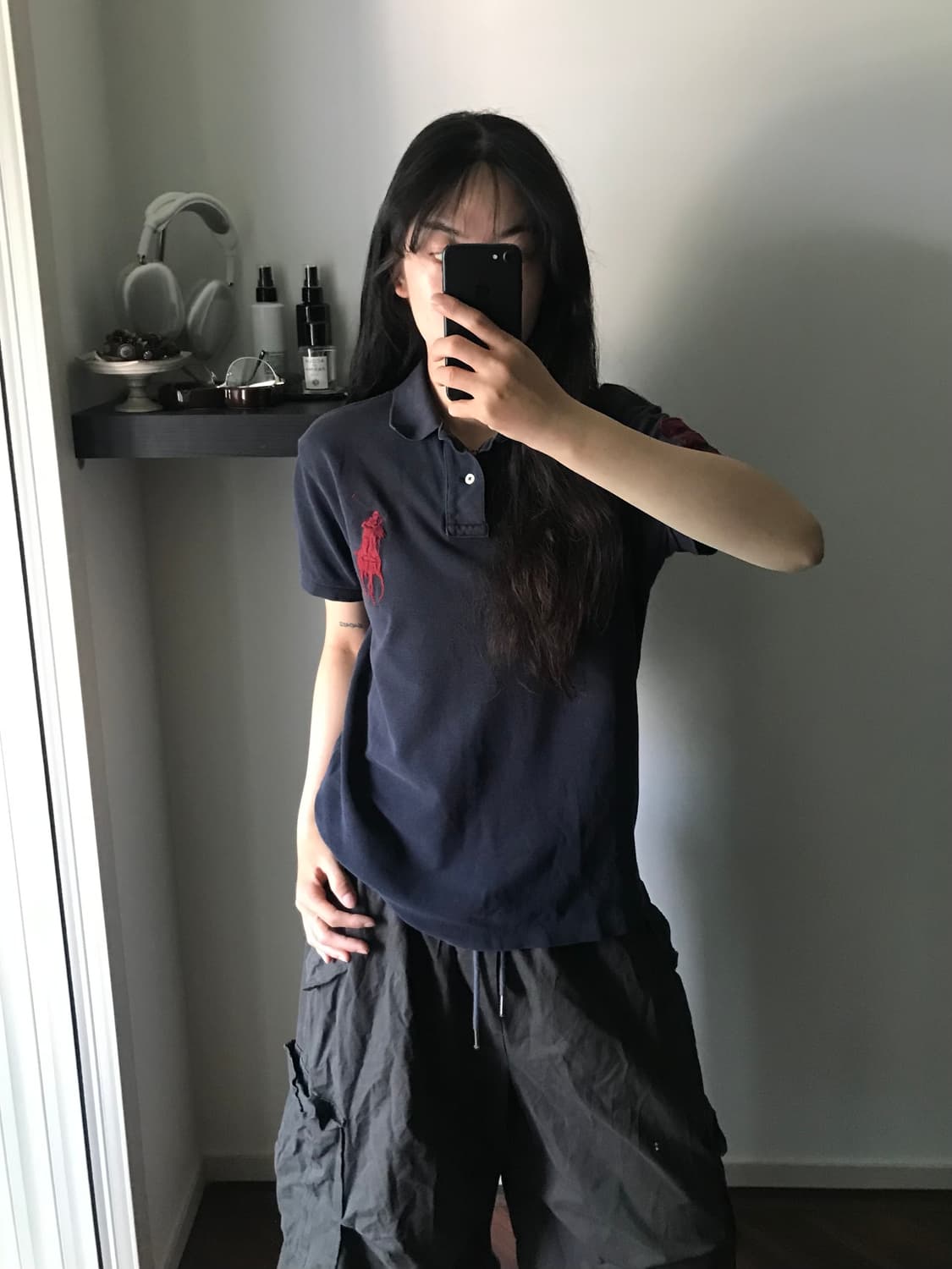 폴로 랄프로렌 빅 포니 로고 네이비 카라티 상품이미지3