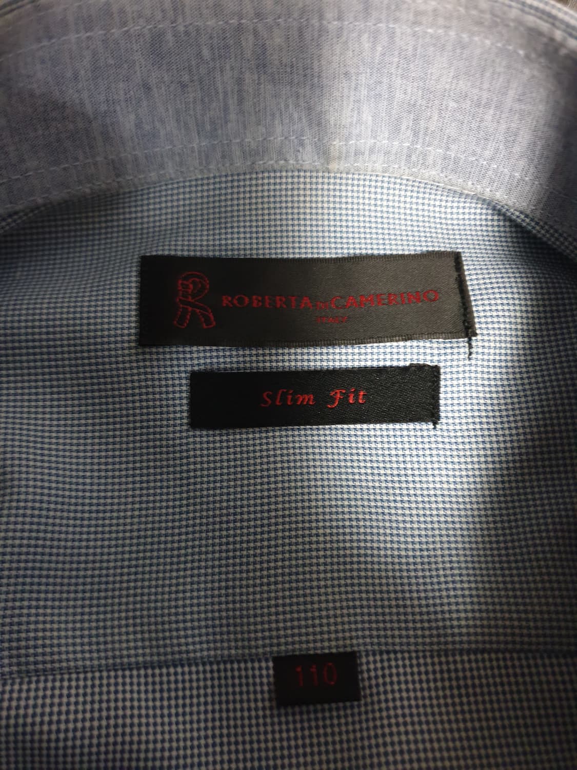 로베르타 디 까메리노 솔리드 정장셔츠 스카이블루 (110) 상품이미지3