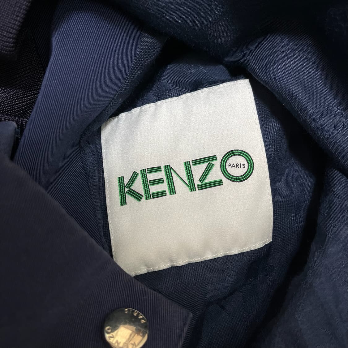 KENZO 겐조 파리스 빅로고 봄버 블루종 자켓 S 상품이미지8