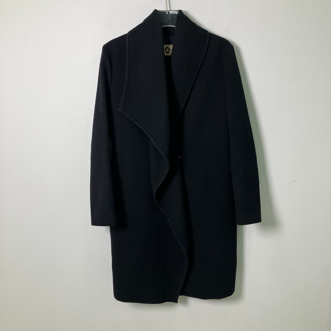 랑방 블랙 숄카라 코트 상품이미지1