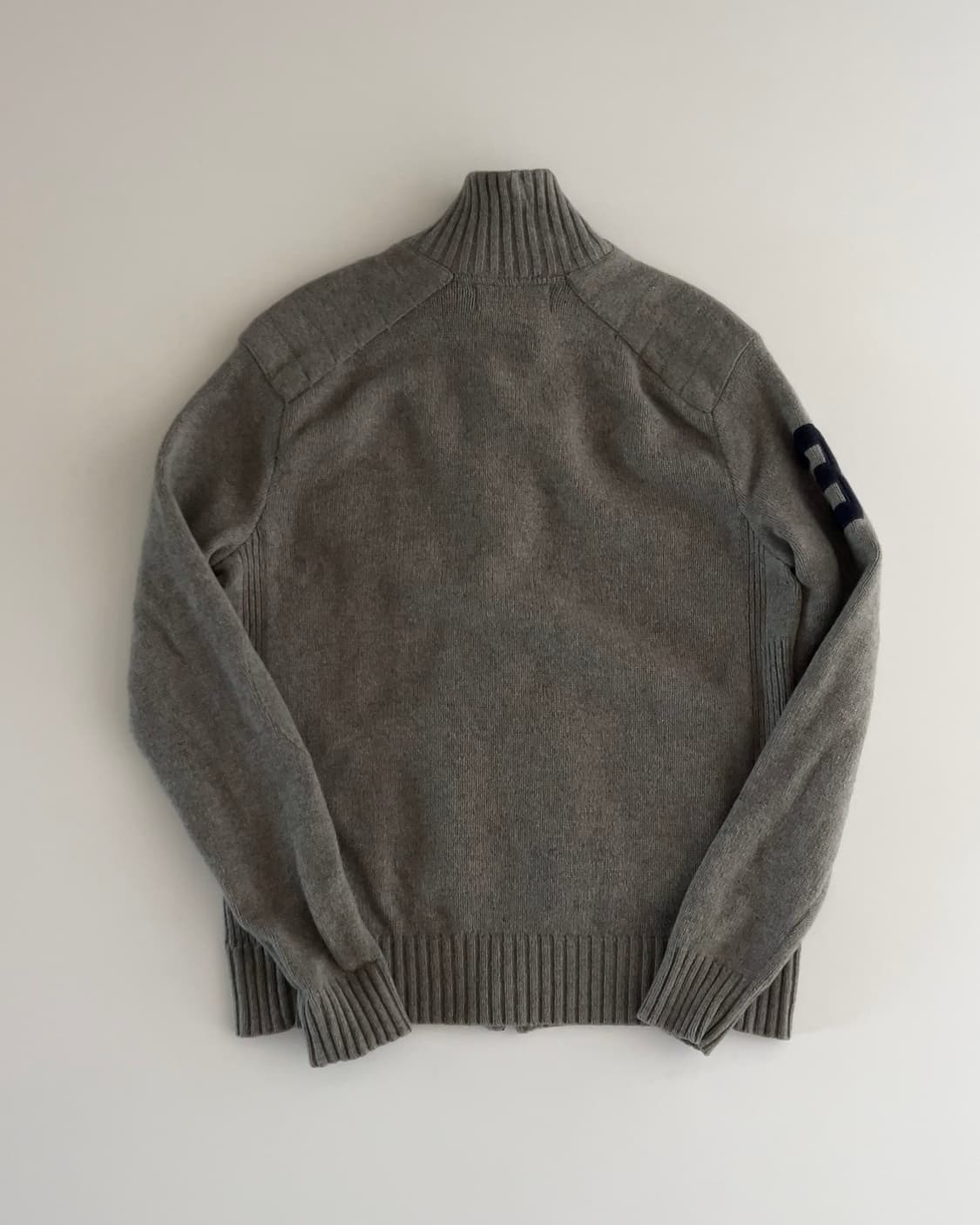 폴로 랄프로렌 빅포니 투웨이 울 니트 집업 M 상품이미지2