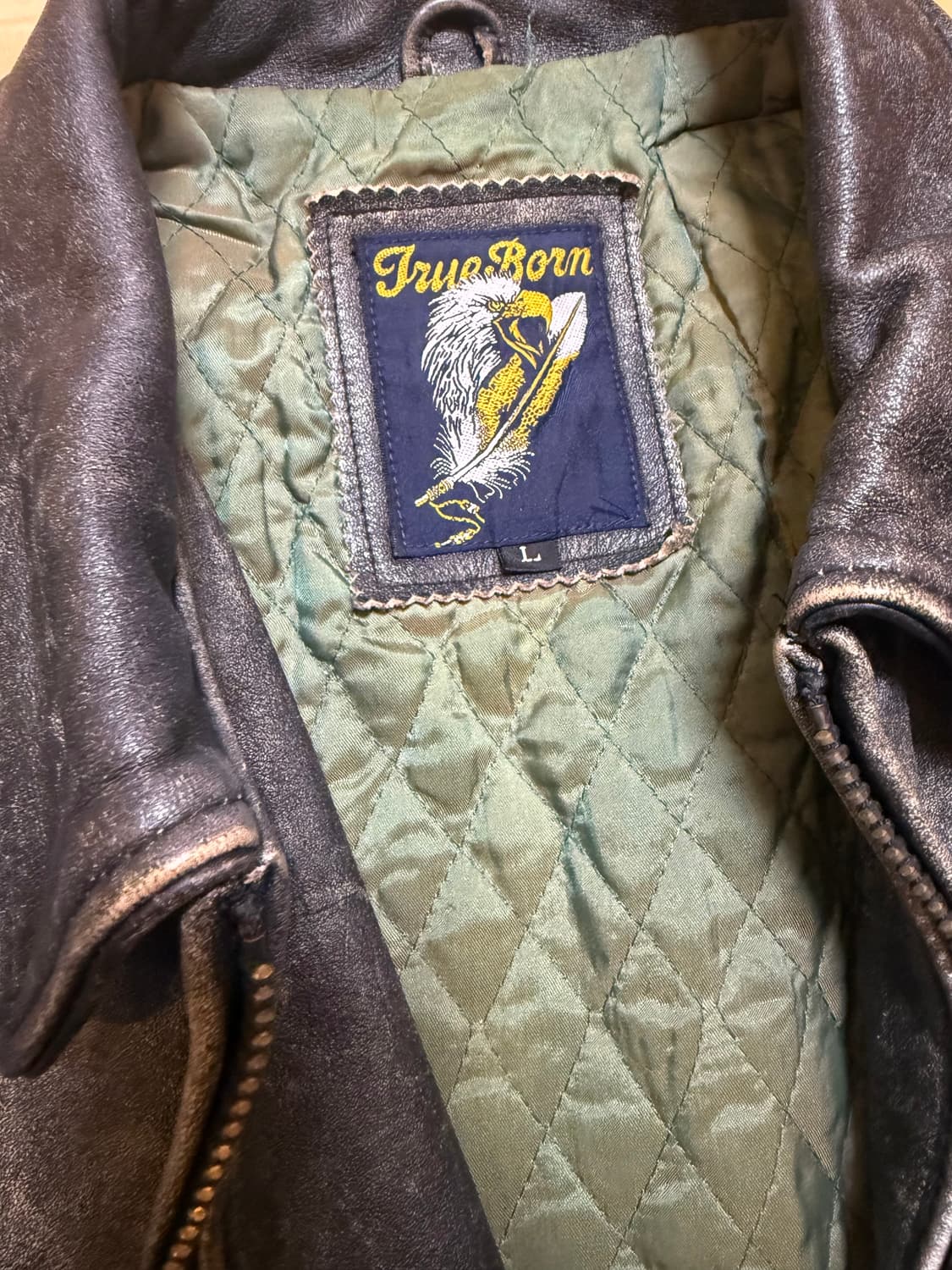 빈티지 A2 레더 자켓 A-2 가죽 자켓 L 상품이미지2